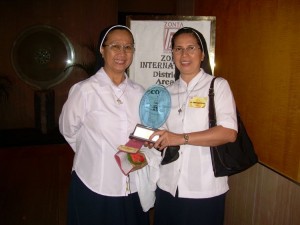 Sr. Amelia David RGS (left) and Sr. Teresa Danganan RGS